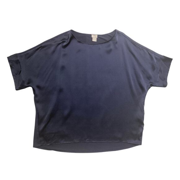 Chicos silk blend relax dollman sleeve size 3 (XL) navy - Picture 3 of 7